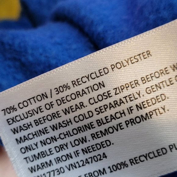 Target Lego Sweatshirt Zip Front Primary Colors Blue Red Yellow Adult XL - Picture 6 of 8